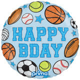 Birthday Boy Patches 18 inch Foil Balloon