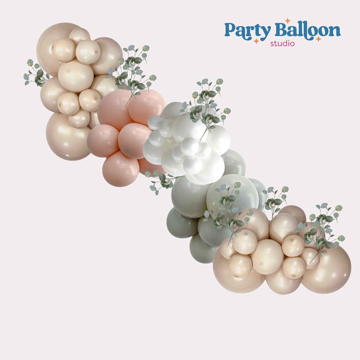 Champagne Wishes for the Mrs. Balloon Garland