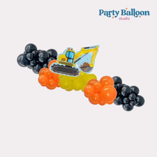 Caution! Birthday Party Ahead Balloon Garland