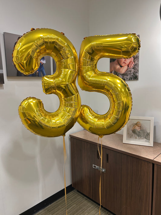 Foil Numbers & Letters