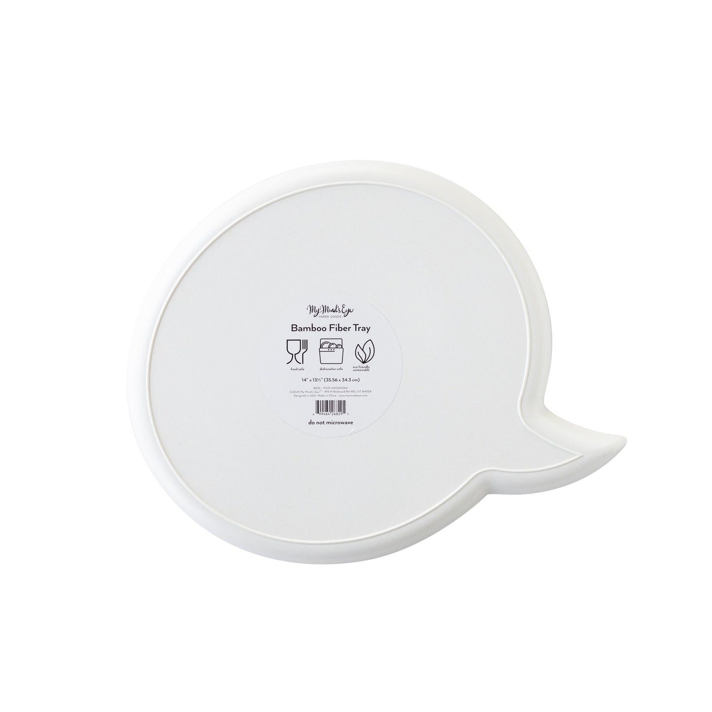 Boo! Shaped Bamboo Platter