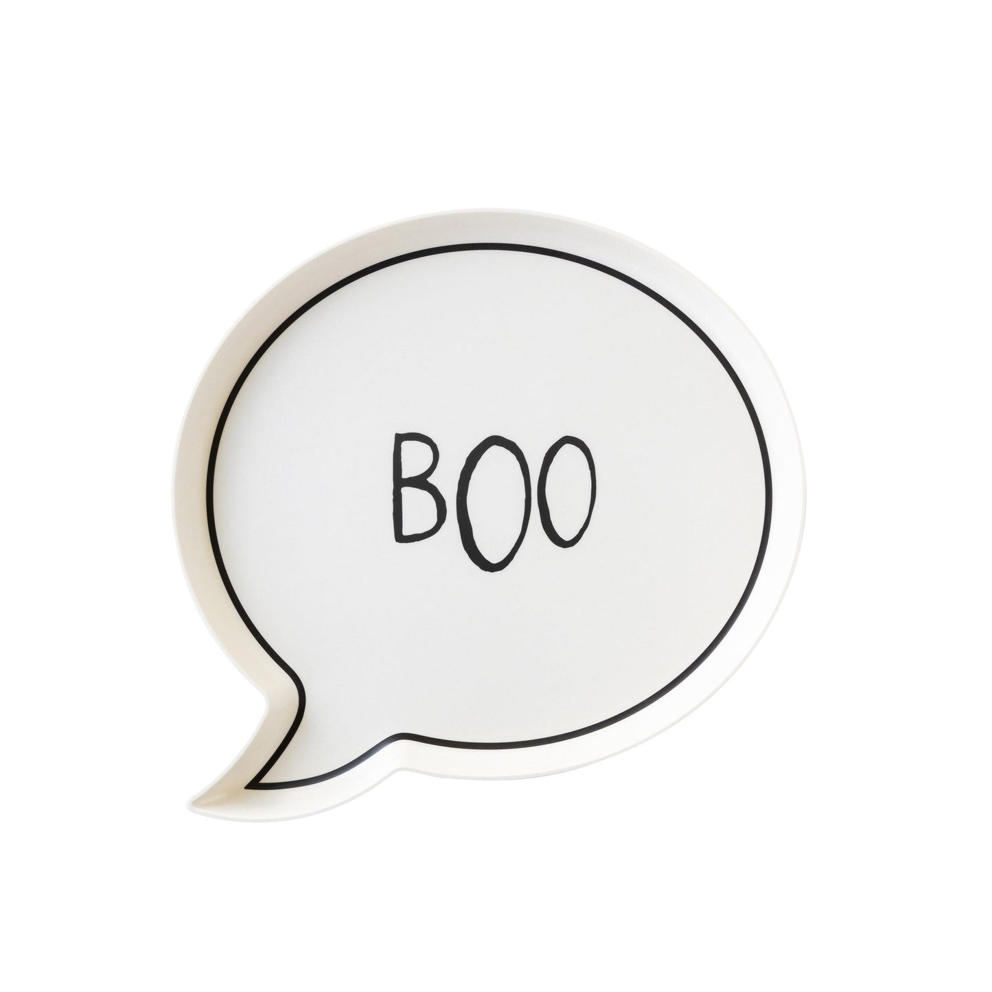 Boo! Shaped Bamboo Platter