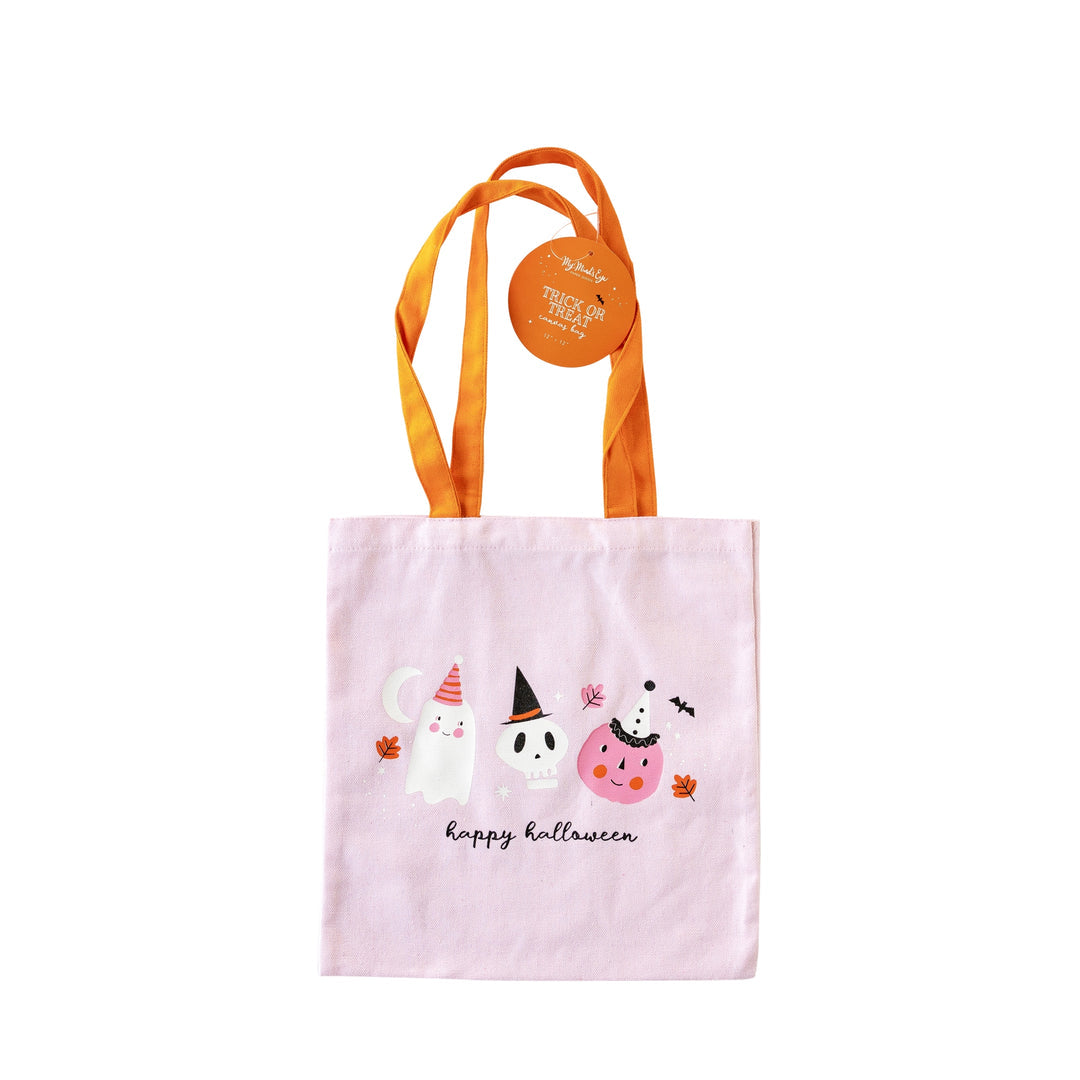 Halloween Canvas Trick or Treat Bag